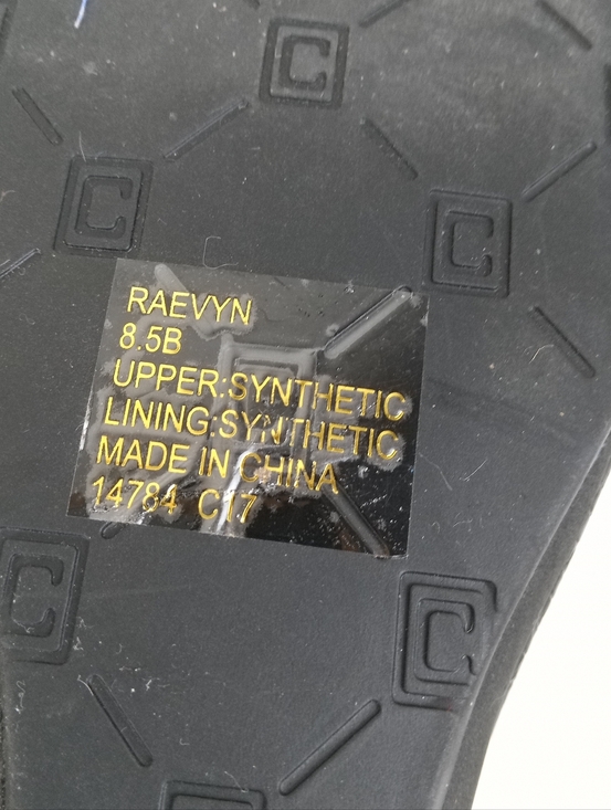 Women's Black Wedge Thong Sandals Size 8.5 Faux Leather Cork Footbed - Picture 9 of 11